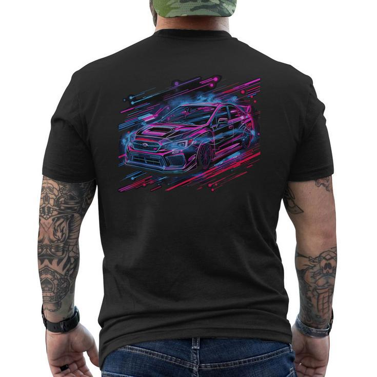 Jdm Car Japanese Retro Car Racing Drifting Legend Tuning Sti Men's T-shirt Back Print