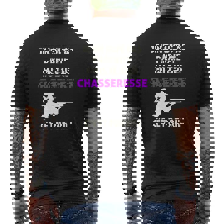 Je Suis Chasseresse T-Shirt T-shirt imprimé au dos