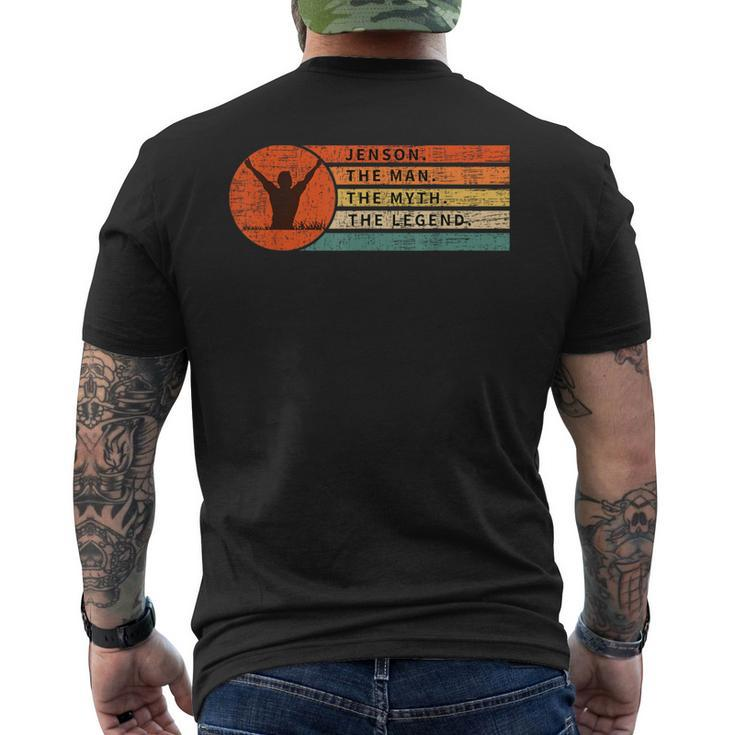 Jenson Man Myth Legend Retro Vintage Birthday Men's T-shirt Back Print