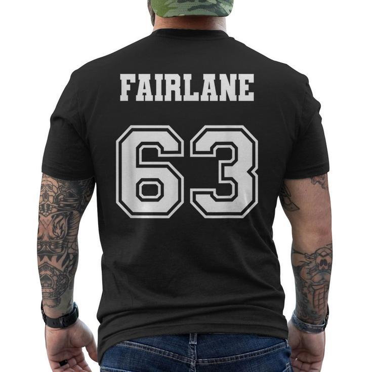 Jersey Style 63 1963 Fairlane Old School Classic Muscle Car Men's T-shirt Back Print