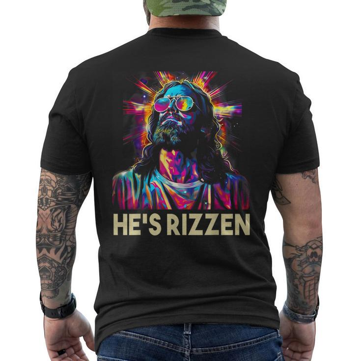 Jesus Is Rizzen He Is Rizzen Men's T-shirt Back Print