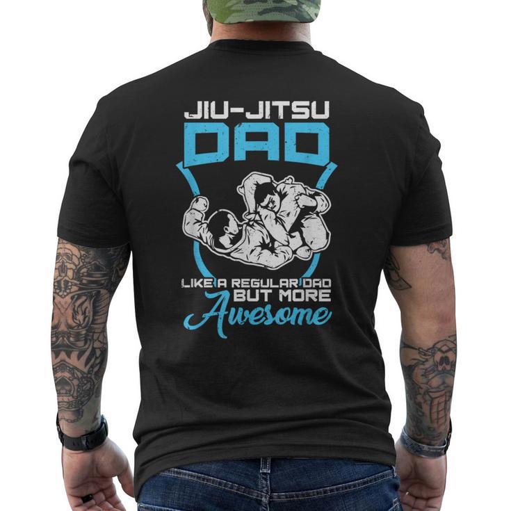 Jiu-Jitsu Dad Athletic Rolling Men's T-shirt Back Print