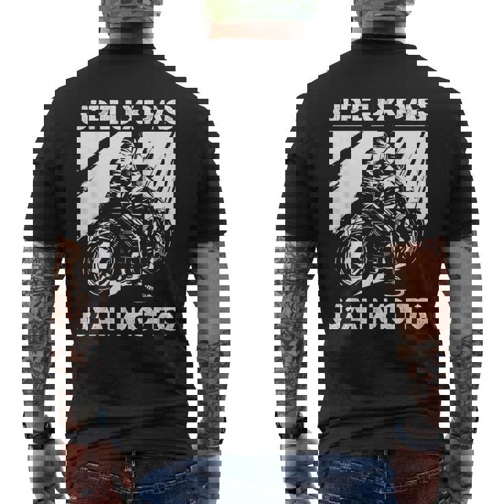 J'peux Pas J'ai Moto Humour Moto Cross T-shirt imprimé au dos