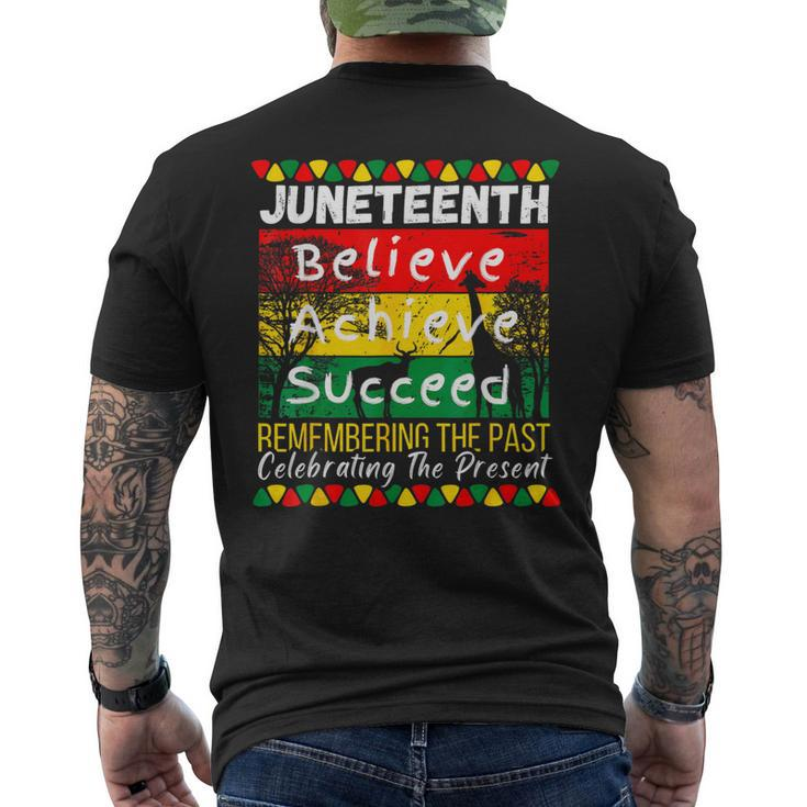 Junenth Is My Independence Day Black Pride Melanin Men's T-shirt Back Print