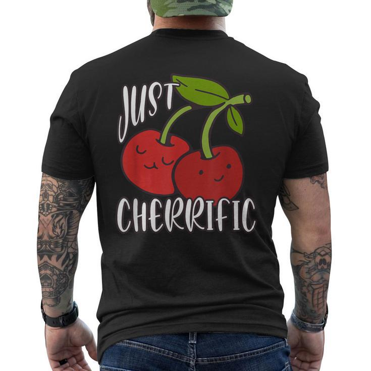 Just Cherrific Cute Cherry And Red Cherries Men's T-shirt Back Print