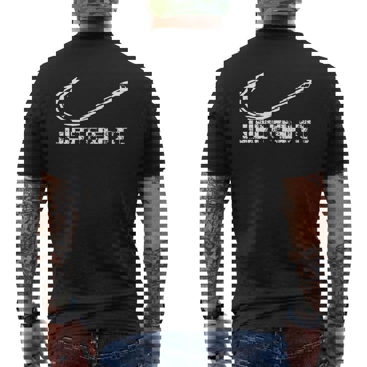 Just Fish It Para Pescadores Y Navegantes Camiseta Hombre Estampado Espalda