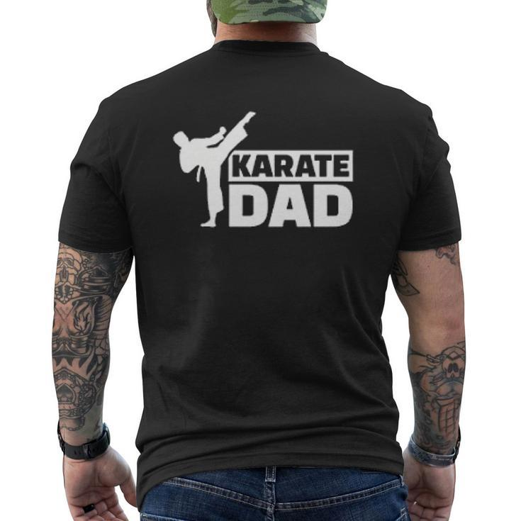 Karate Dad Karateka Mens Back Print T-shirt