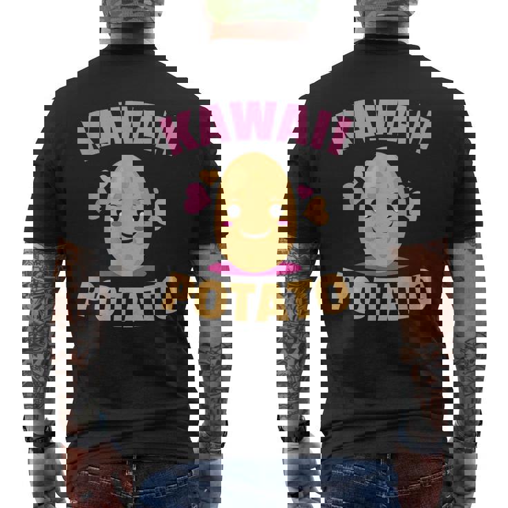 Kawaii Patata Anime Disfraz Lindo Amante De Patatas Japonesas Camiseta Hombre Estampado Espalda