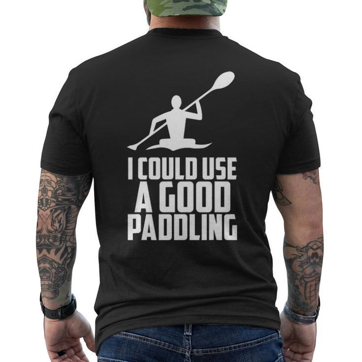 Kayak Canoe Accessories Supplies Boating Rafting Men's T-shirt Back Print