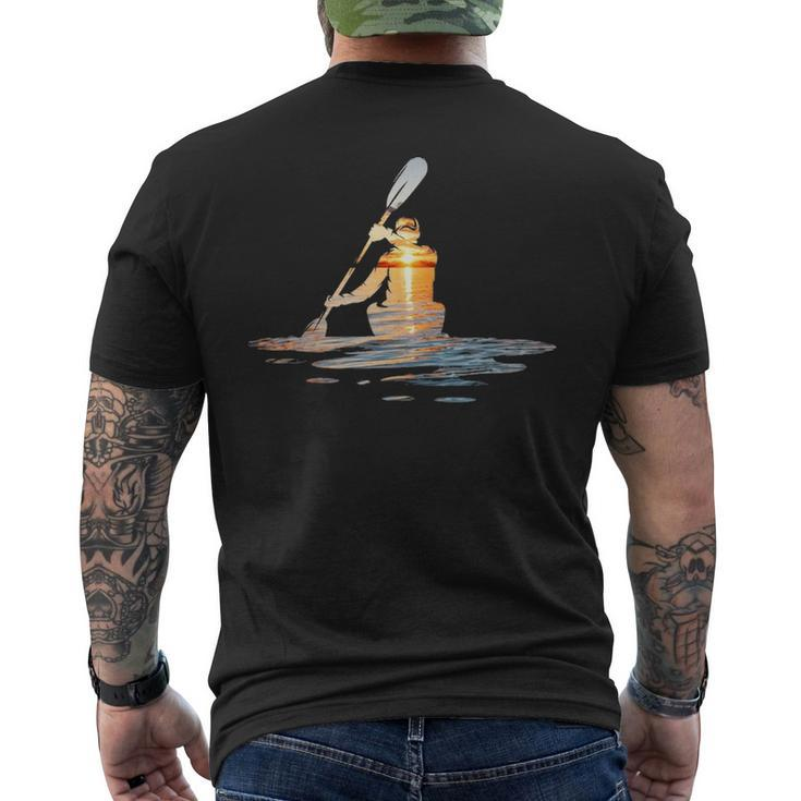 Kayaking Kayak Kayaker Men's T-shirt Back Print