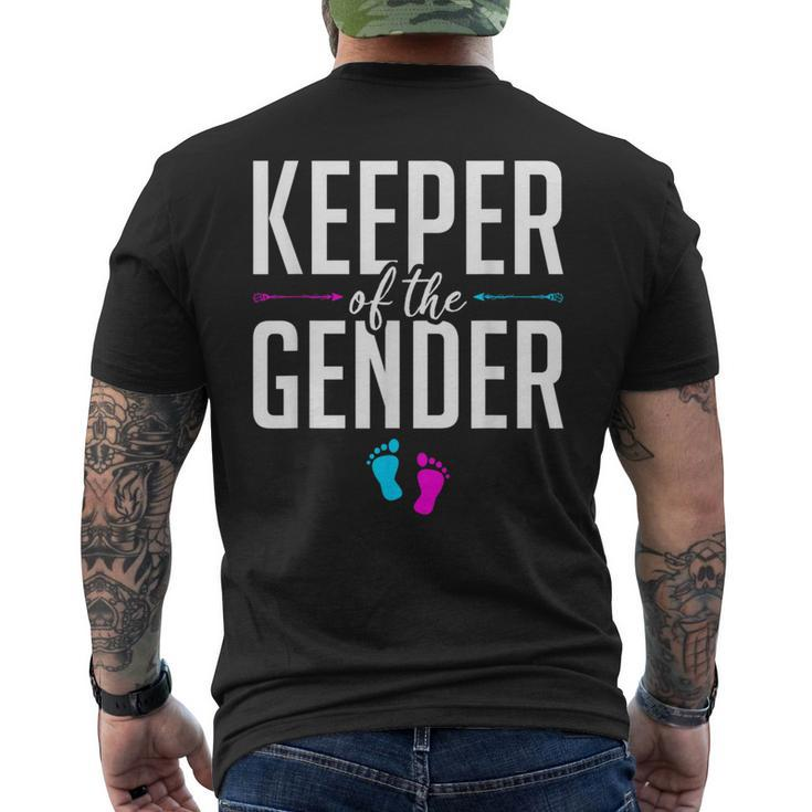Keeper Of The Gender Gender Reveal Men's T-shirt Back Print