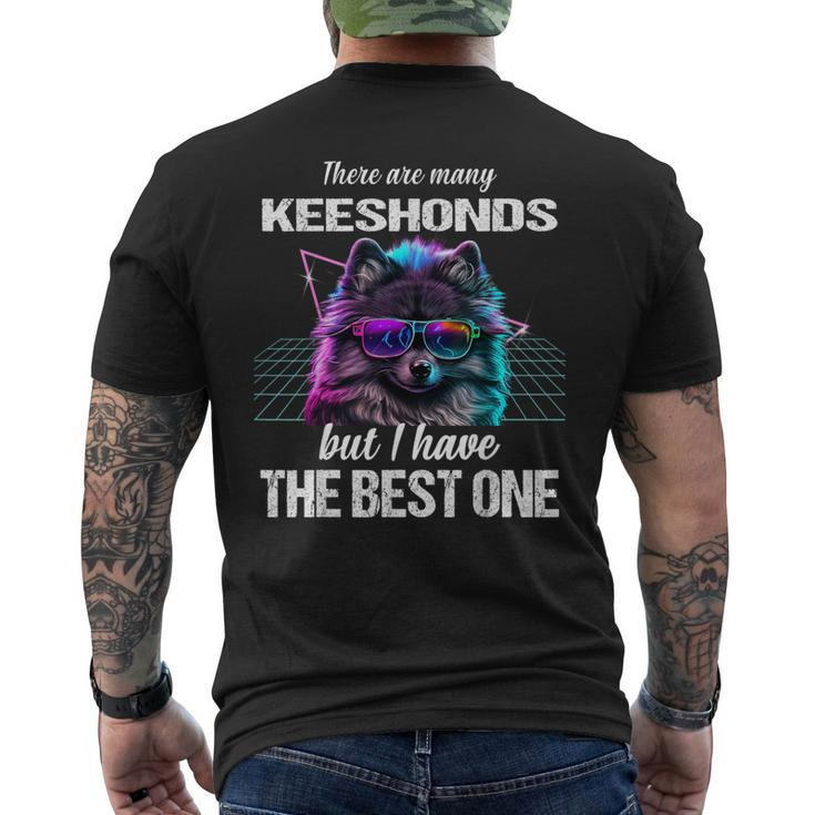 Keeshond Dog Keeshonds T-Shirt mit Rückendruck