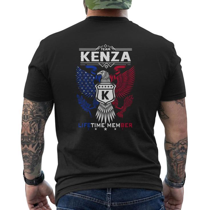 Kenza Name Kenza Eagle Lifetime Member G Mens Back Print T-shirt