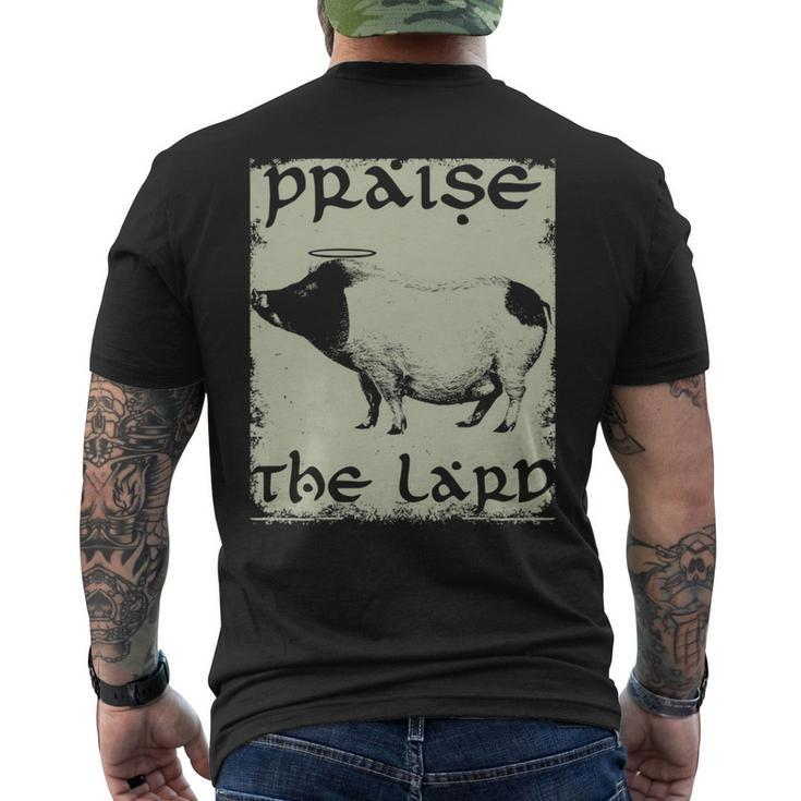 Keto Diet Praise The Lard Pork Bacon Men's T-shirt Back Print