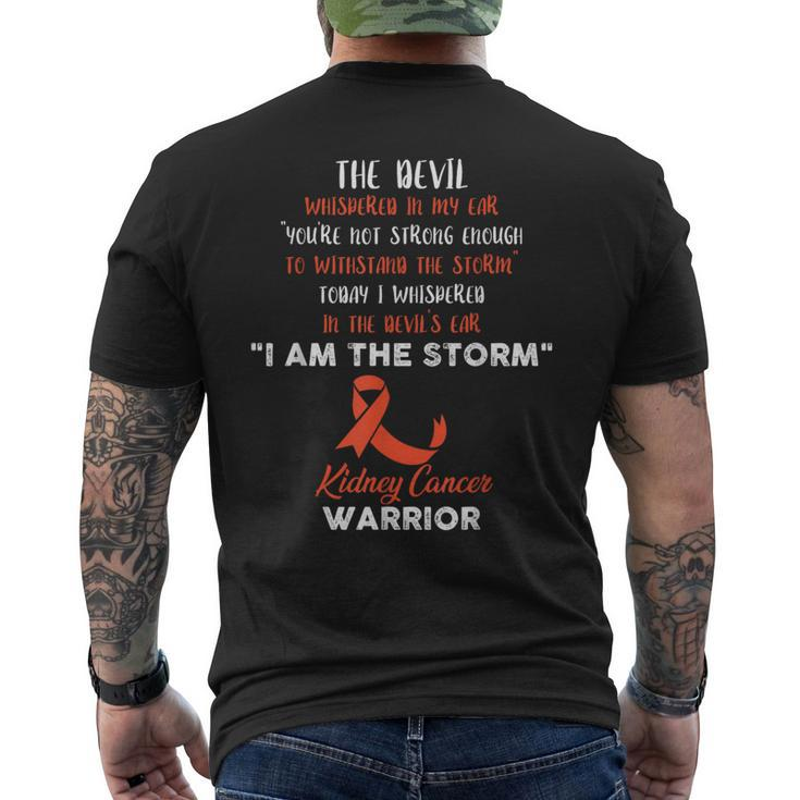 Kidney Cancer Fight Cancer Ribbon Men's T-shirt Back Print