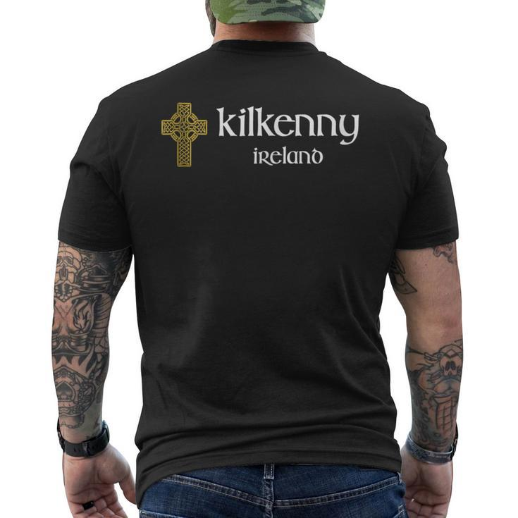 Kilkenny County Celtic Cross Ireland Gaelic & Hurling Men's T-shirt Back Print