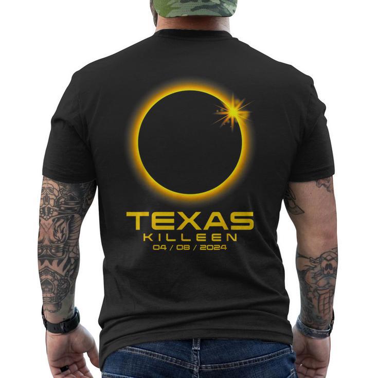 Killeen Texas Tx Total Solar Eclipse 2024 Men's T-shirt Back Print