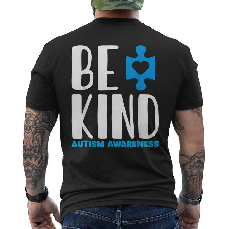 Be Kind Autism Awareness Men's T-shirt Back Print