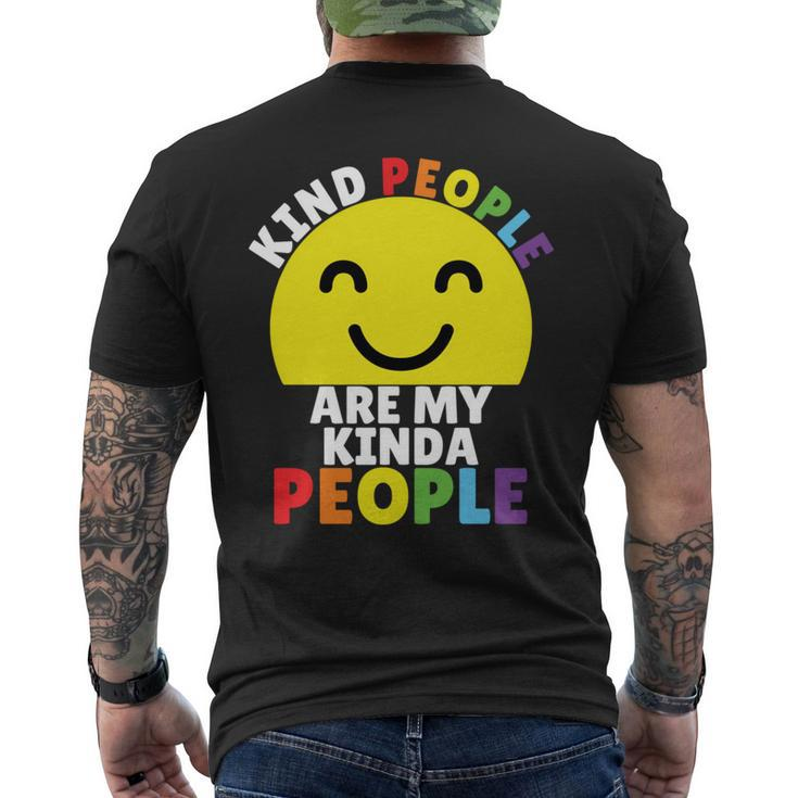 Kind People Are My Kinda People Kindness Smiling Men's T-shirt Back Print