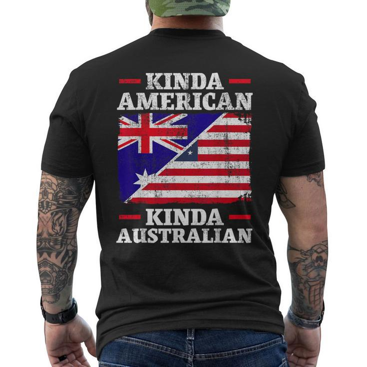Kinda American Kinda Australian America Australia Usa Men's T-shirt Back Print