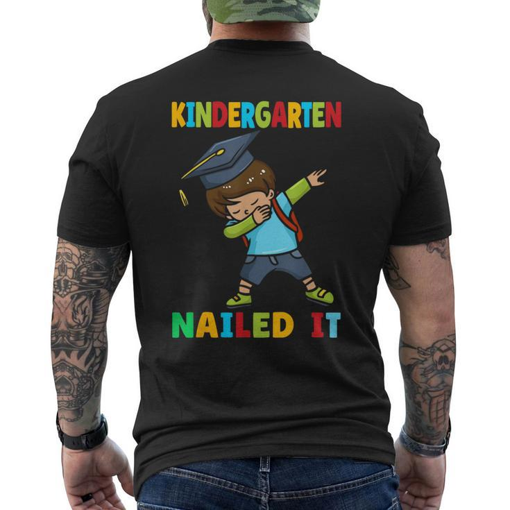 Kindergarten Nailed It Kindergarten Graduation Class Of 2024 Men's T-shirt Back Print
