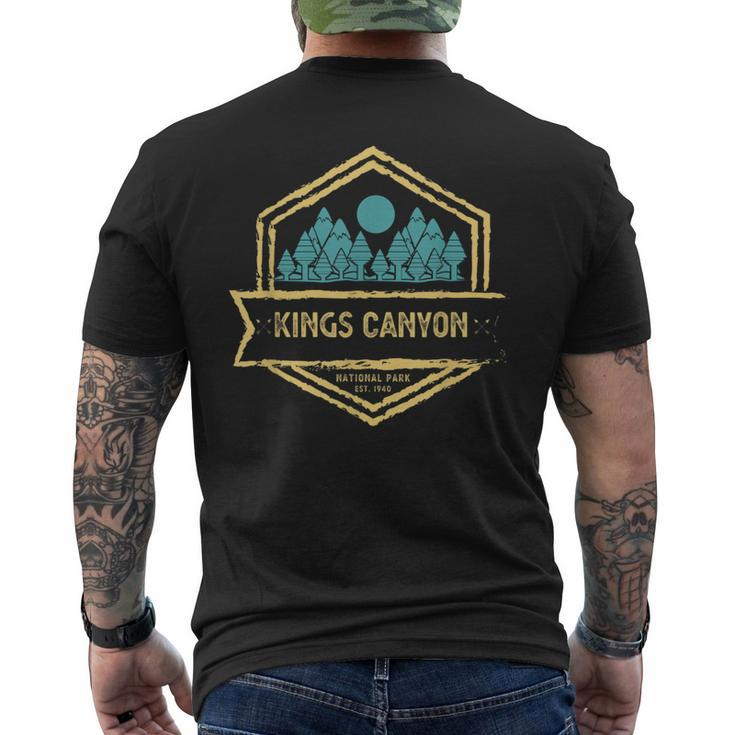 Kings Canyon Vintage Kings Canyon National Park Men's T-shirt Back Print