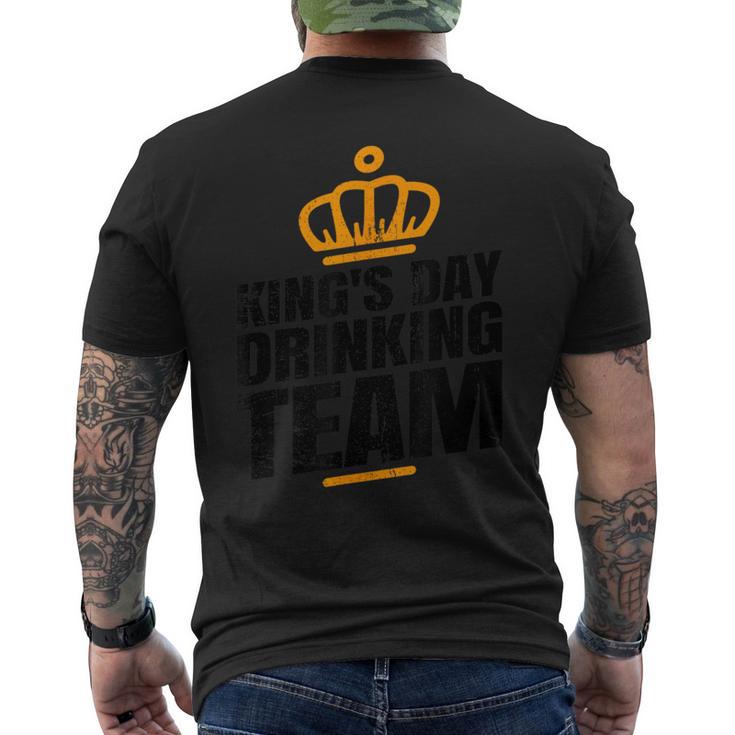 Kings Day Kings Day Drinking Team Koningsdag T-Shirt mit Rückendruck