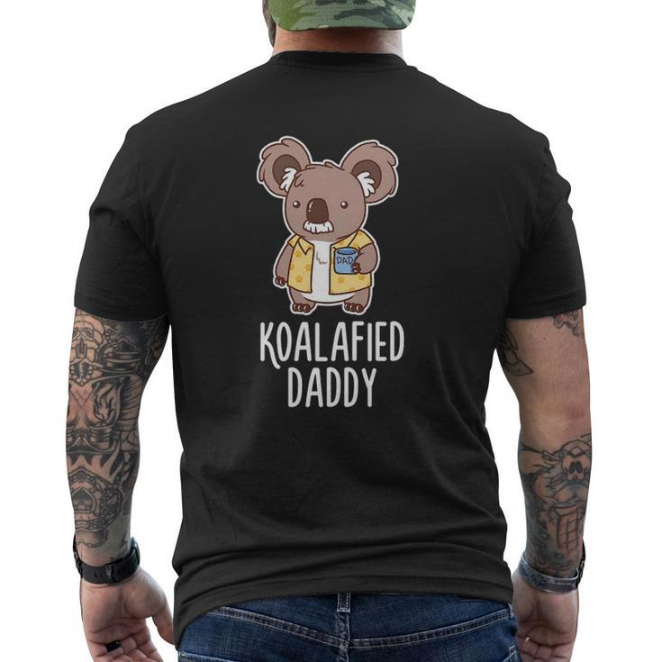 Koalafied Daddy Koala Bear Animal Lover Dad Mens Back Print T-shirt