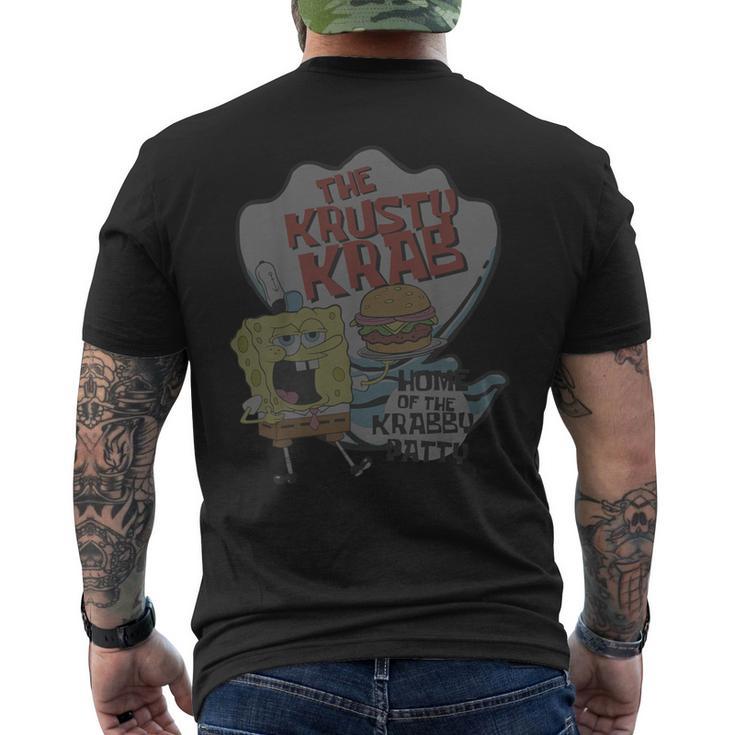 Krusty Krab Home Of The Krabby Patty Men's T-shirt Back Print