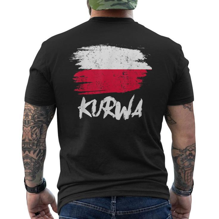 Kurwa Polska Poland Polish T-Shirt mit Rückendruck