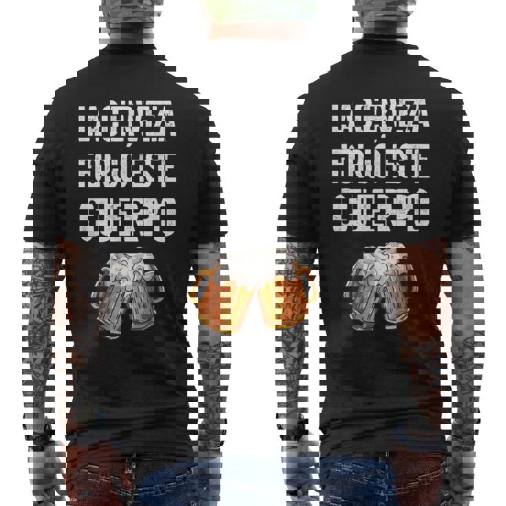 La Cerveza Forjó Este Cuerpo Camiseta Hombre Estampado Espalda