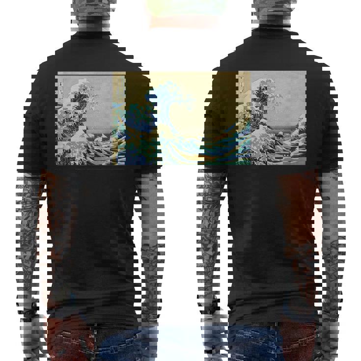 La Gran Ola De Kanagawa Coolintage Pintura Japonesa Camiseta Hombre Estampado Espalda