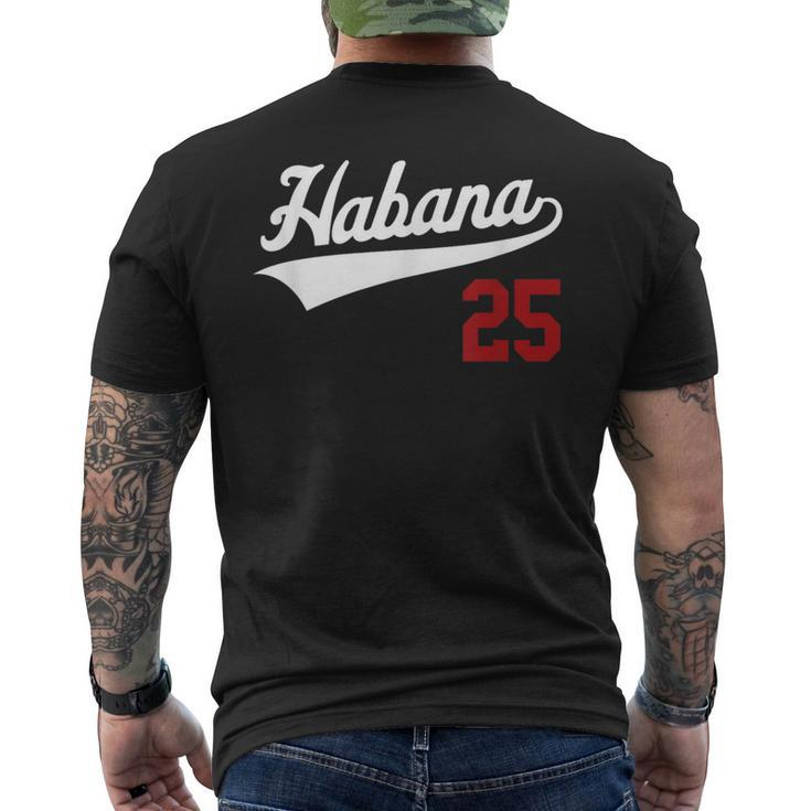 La Habana Camiseta Beisbol Havana Cuba Baseball Jersey 25 Men's T-shirt Back Print