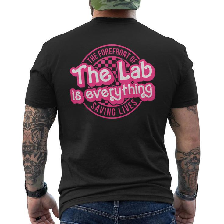 The Lab Is Everything Lab Week 2024 Phlebotomy Week Med Tech Men's T-shirt Back Print