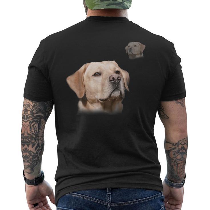 Labrador School Photo T Yellow Lab Men's T-shirt Back Print