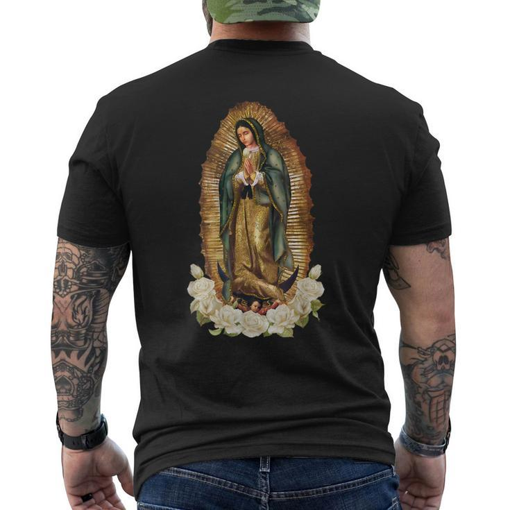 Our Lady Of Guadalupe Virgin Mary Catholic Saint Men's T-shirt Back Print