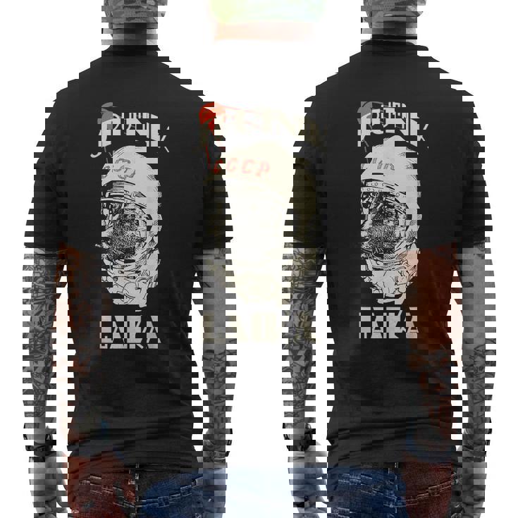 Laika Sputnik Perro Espacial Udssr Camiseta Hombre Estampado Espalda