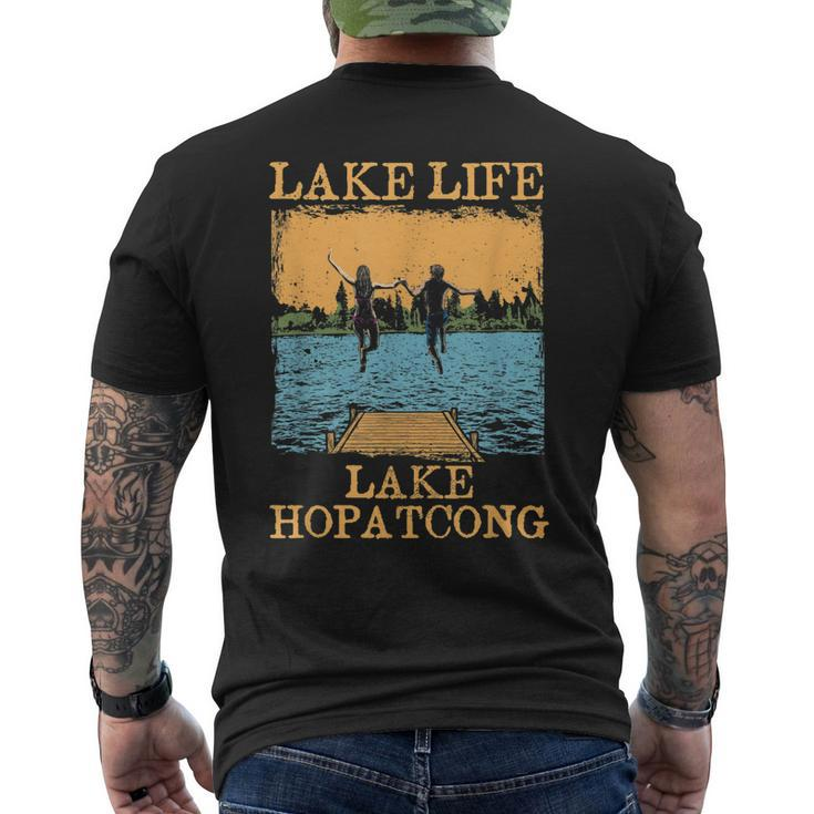 Lake Life Lake Hopatcong Swimming New Jersey Swimmer Camping Mens Back Print T-shirt