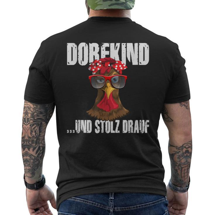 Landwirt Dorfkind & Stolz Drauf Villfkinder Saying Farm T-Shirt mit Rückendruck