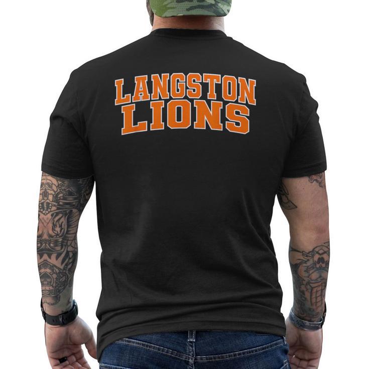 Langston University Lions Wht01 Men's T-shirt Back Print