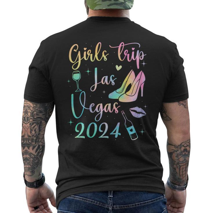 Las Vegas Girls Trip 2024 Girls Tie Dye Weekend Friends Girl Men's T-shirt Back Print