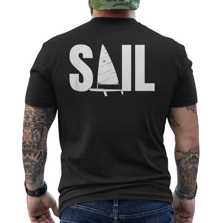 Laser Sail Sailing For Sailors Men's T-shirt Back Print