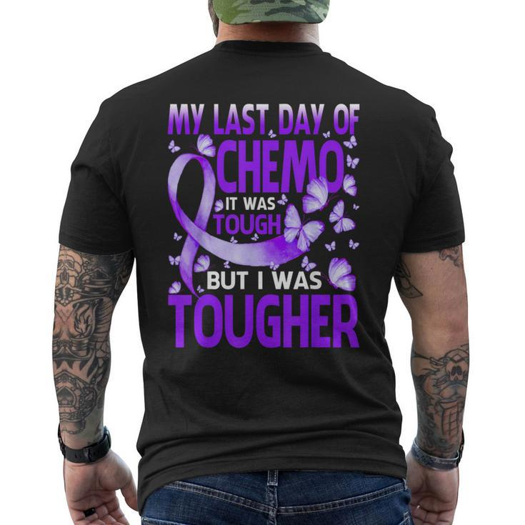 My Last Day Of Day Chemo Hodgkin's Lymphoma Awareness Men's T-shirt Back Print