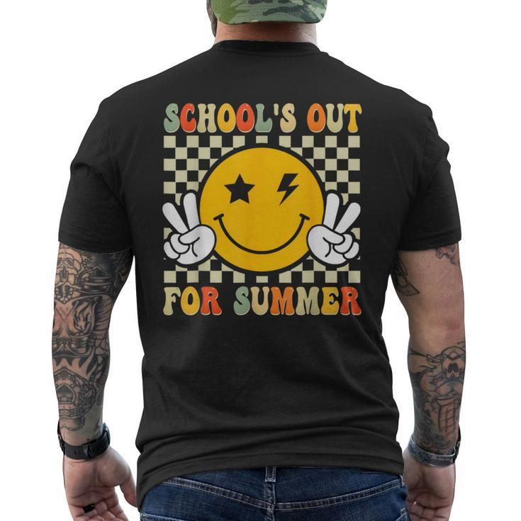 Last Day Of School Retro Schools Out For Summer Teachers Men's T-shirt Back Print