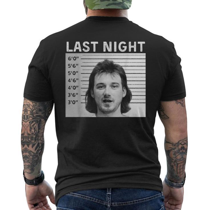 Last Night Hot Of Morgan Trending Shot Men's T-shirt Back Print