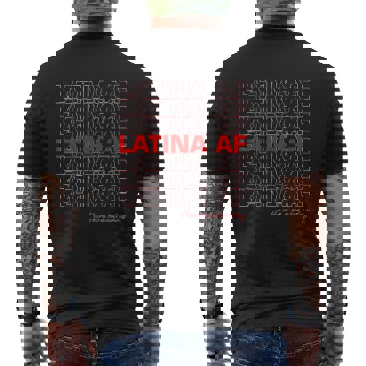Latina Af Have A Nice Day Mens Back Print T-shirt