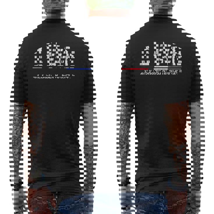 Le Havre France Coordonnées Gps T-shirt imprimé au dos