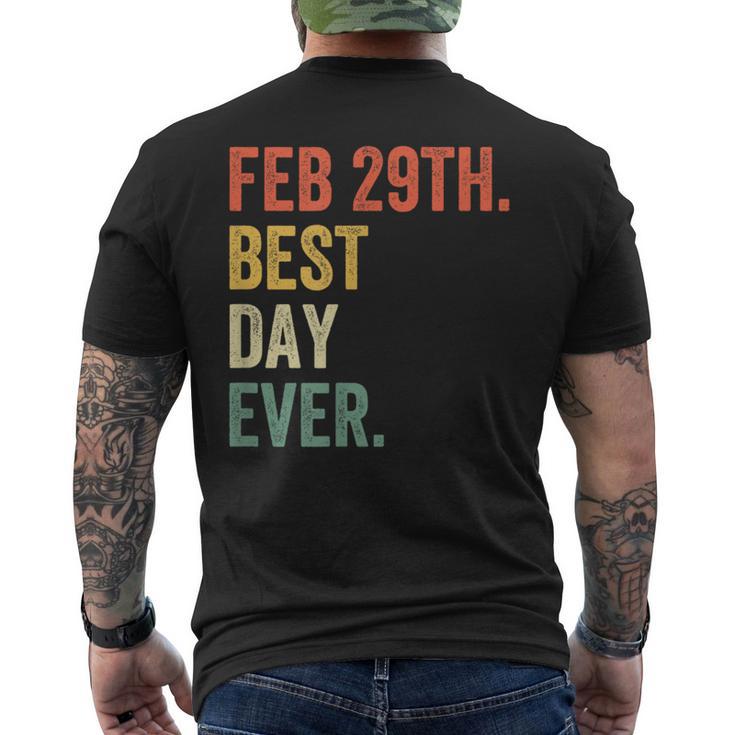 Leap Day 2024 Best Day Ever February 29Th Leap Year Cute Men's T-shirt Back Print