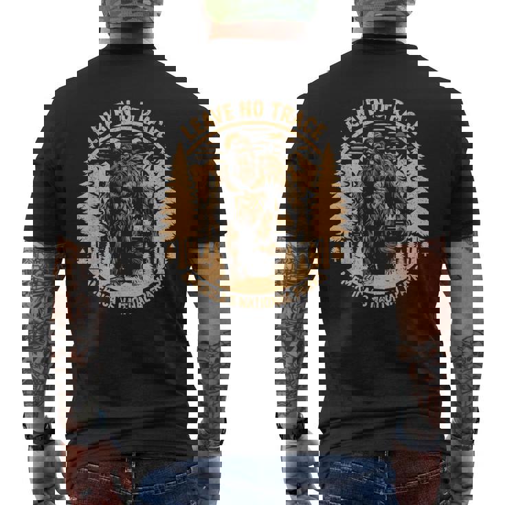 Leave No Trace Big Foot T America National Parks Men's T-shirt Back Print