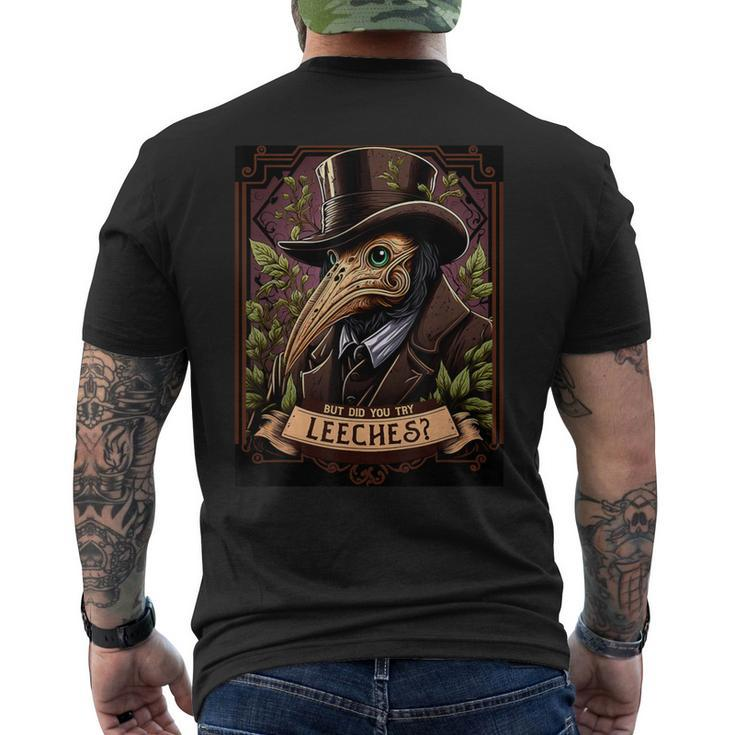 The Leech-Bearing Plague Doctor Middle Ages Medical Retro Men's T-shirt Back Print